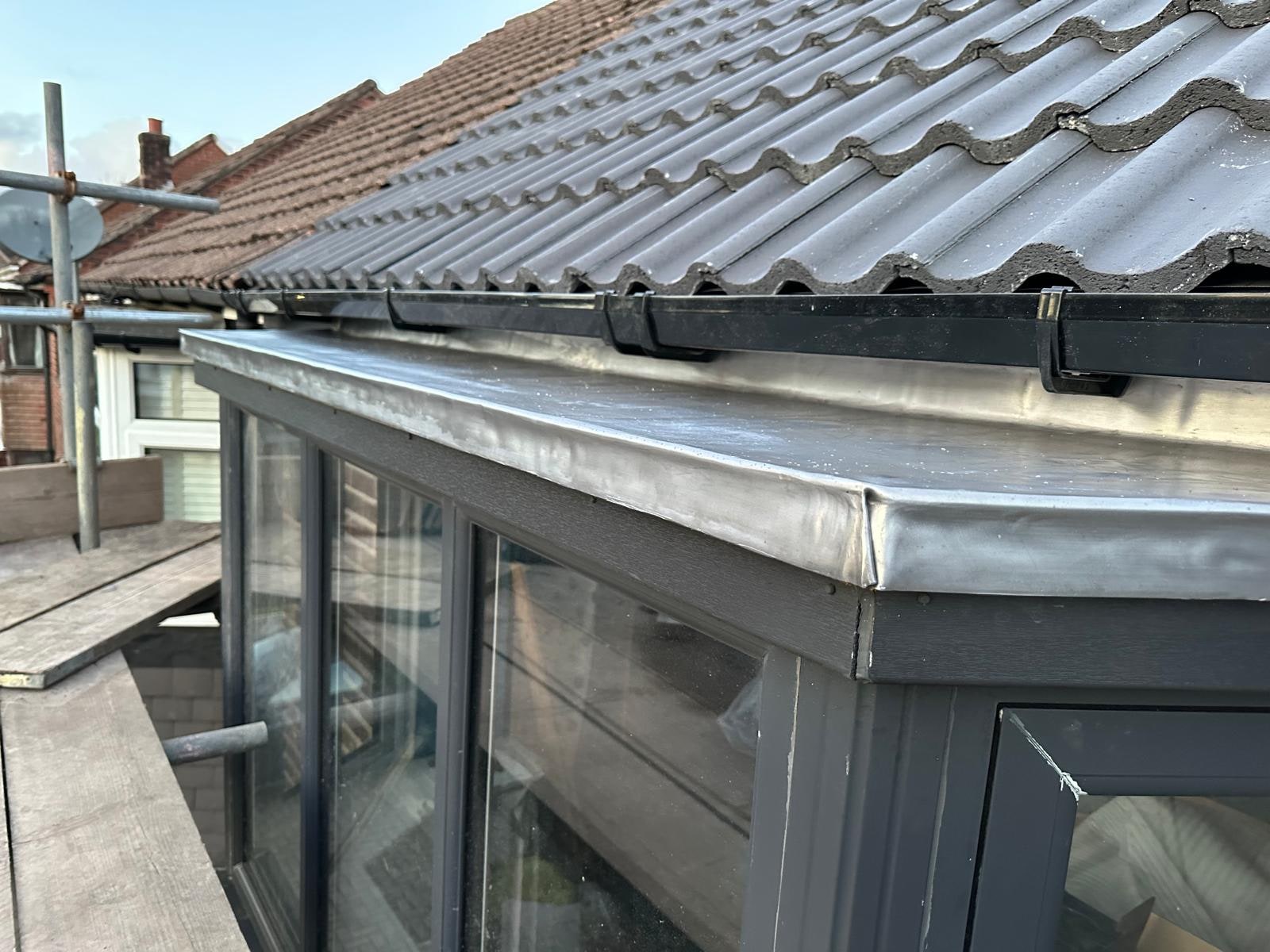 Pitched tiled roof